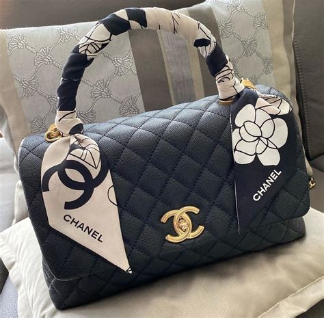 chanel small coco handle bag price|Chanel bag with top handle.